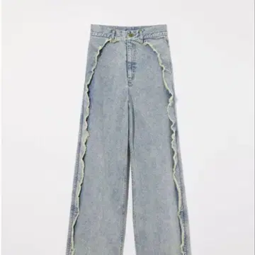 eaphi RUFFLE DETAIL DENIM PANTS