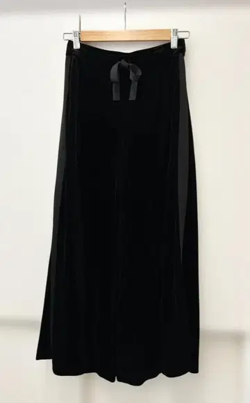 FOXEY NEW YORK 이지 와이드 팬츠 벨로아 38 다크 브라운