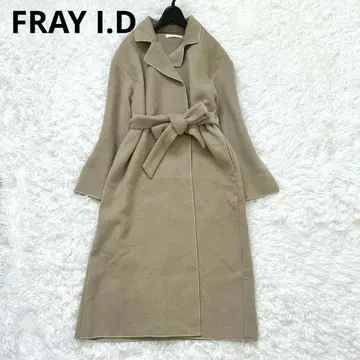 컨디션 최상 FRAY I.D 현행 리버 코트 롱 가운 벨티드