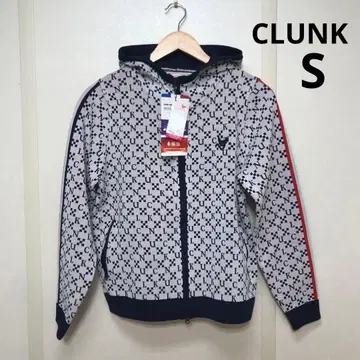 [ 새상품 ] 클랭크 CLUNK 골프웨어 자카드 니트 후드티 S