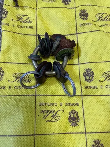 페리지 키링 빈티지풍 수납 가방 포함