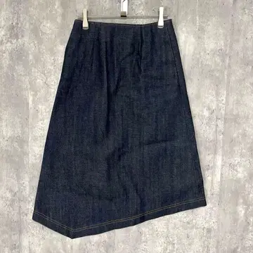 새상품급 HYKE 변형 비대칭 데님 스커트 심플 캐주얼 고급