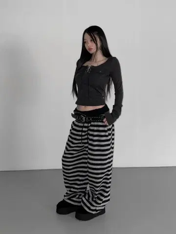 THEAIRTOWN 퐁듀 pt 팬츠 보더 스트라이프