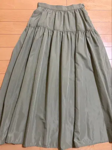 [ 새상품 ] COHINA 카키 플레어 스커트 XS