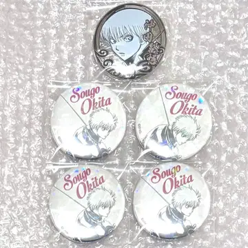 은혼 오키타 소고 올스타 실버 서울 캔뱃지 5개