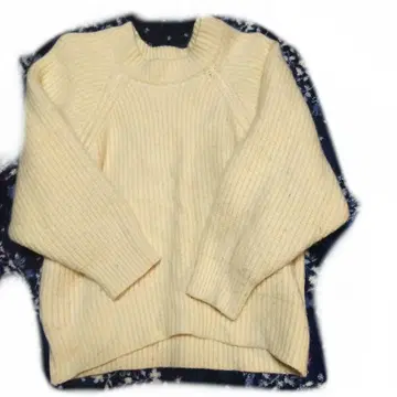 SLOBE IENA 크림색 긴팔 스웨터