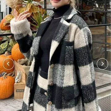 ROYAL PARTY 퍼 부착 테일러 자켓 코트