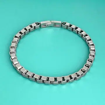 새상품 베네치안 링크 팔찌 박스 체인 스테인리스 316L