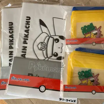 3코인 포켓몬스터 미니 지퍼백 플라스틱 백