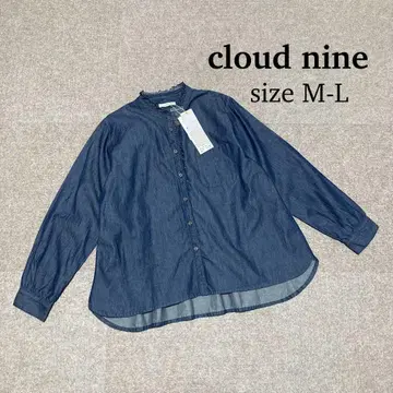 택 포함 cloud nine 클라우드 나인 데님 셔츠 긴팔