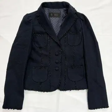 투 비 시크 테일러드 자켓 트위드 싸개 버튼 L 사이즈