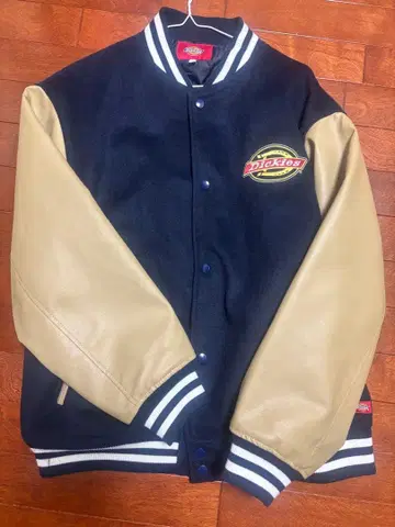 Dickies 바시티 자켓 네이비/베이지