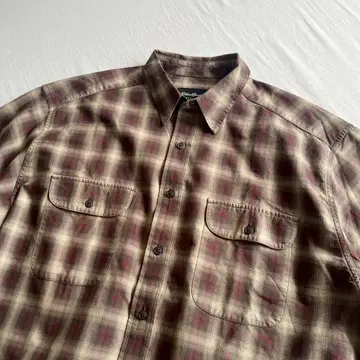 Eddie Bauer 00s 옴브레 체크 셔츠