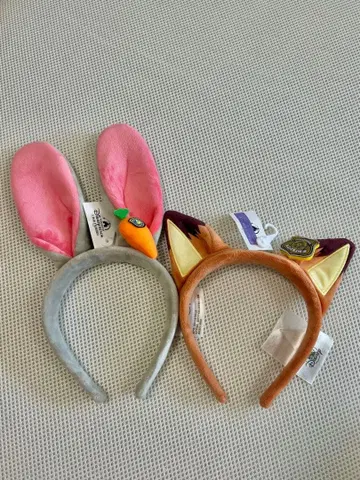 상하이 디즈니 홍콩 주디 닉 머리띠 주토피아