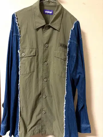 [ 새상품급 ] REmastered / 밀리터리 데님 리메이크 셔츠