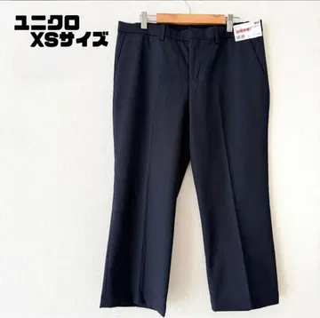 유니클로 스트라이프 슬랙스 팬츠 네이비 비즈니스
