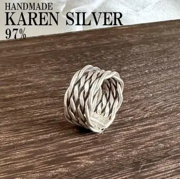 실버 반지 15호 카렌 실버 카렌족 핸드메이드 여성용 #52