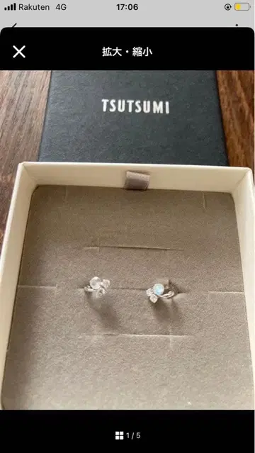 TSUTSUMI 크리스탈 귀걸이
