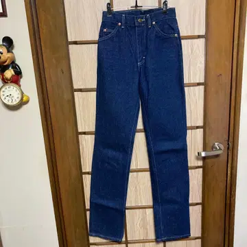 리 다크 네이비 스트레이트 데님 5 포켓