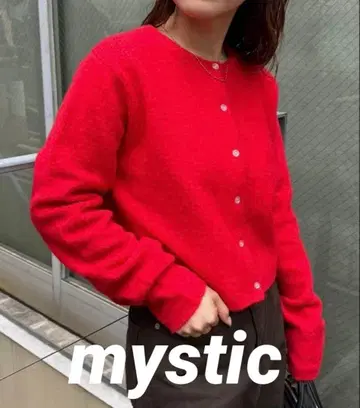 mystic / PARIS 자수 가디건 레드