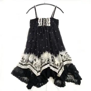 쉬폰 튜닉 원피스 레이스 페어리 그런지 y2k