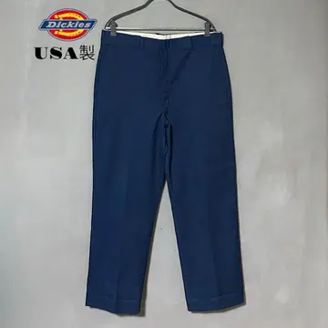 80s USA제 디키즈 874 네이비 YKK 지퍼 34 x 32