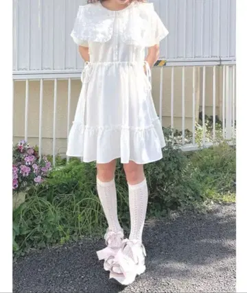 merryjenny 스퀘어 칼라 미니 원피스