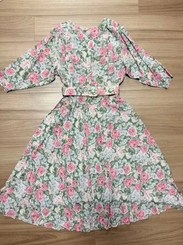 빈티지 꽃무늬 원피스