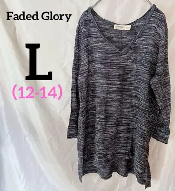 새상품급 Faded Glory [ L ] V넥 긴팔 튜닉 니트탑