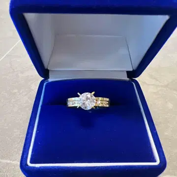 반지 링 여성용 다이아 골드 금 N100