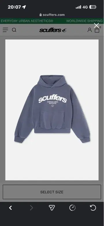 scuffers 그레이 후디