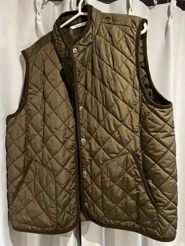 골든 베어 Golden Bear 퀼팅 다운 베스트 올리브