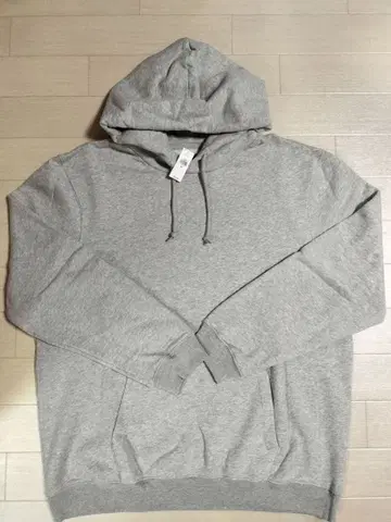 새상품 GAP 무지 풀오버 후드티 XL 그레이