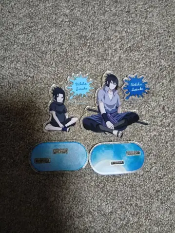 나루토 우치하 사스케 아크릴 스탠드 세트 유년기 청년기