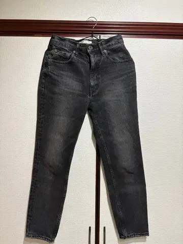 MOUSSY 블랙 하이웨스트 데님