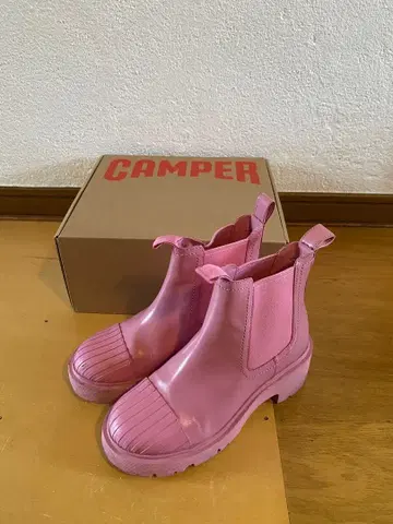 CAMPER 핑크 사이드 고어 부츠