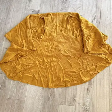 레어 1점 머스타드 컬러 원형 스톨 가디건 겉옷 어레인지