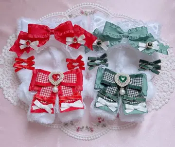 앉은 옷 SD 인형 크리스마스 디자인(빨강)017