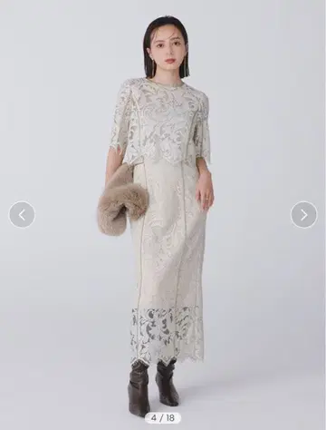 [ 새상품급 ] anuans 레이스 스커트 에덴 플라워 레이스 스커트 S