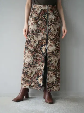 고블랑 프론트 지퍼 타이트 스커트 lumier