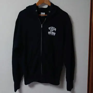 PIZZA OF DEATH 블랙 컬러 후드티 S 사이즈