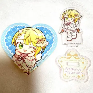 데레스테 마네키네코 미야모토 프레데리카 미니 아크릴 스탠드 스티커 세트