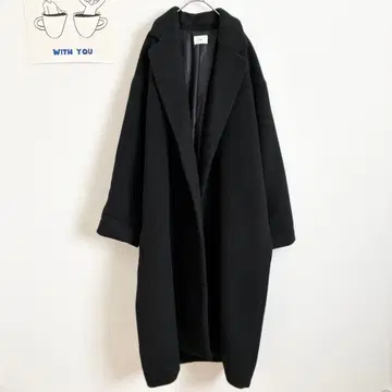 언그리드 롱 기장 체스터 코트 캐주얼 루즈핏 실루엣