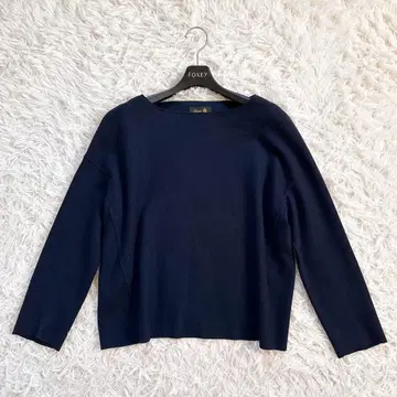 [ 착용 2회 ] Drawer 드로어 울 보트넥 풀오버 네이비 1