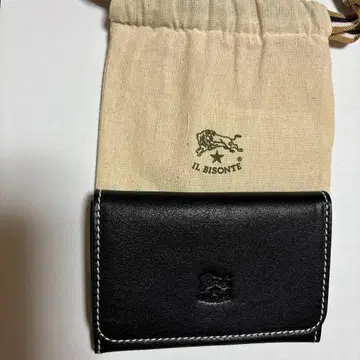 [ 미사용 새상품 ] 일비종떼 IL BISONTE 카드 케이스 블랙