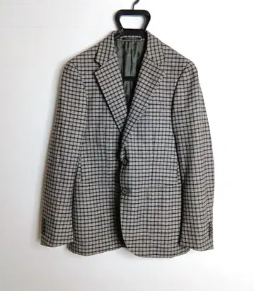 유나이티드 애로우즈 그린 라벨 자켓 그레이 격자 무늬 44 사이즈
