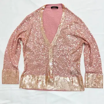 DKNY 다나카란 뉴욕 가디건 캐시미어 실크 스터드