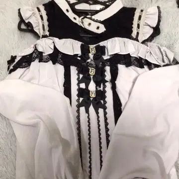 LIZLISA 3개 리본 프론트 초커 블라우스 핑크 블랙