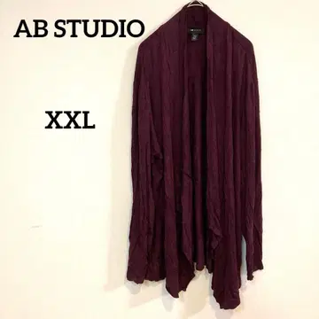 AB STUDIO [ XXL ] 퍼플 가디건