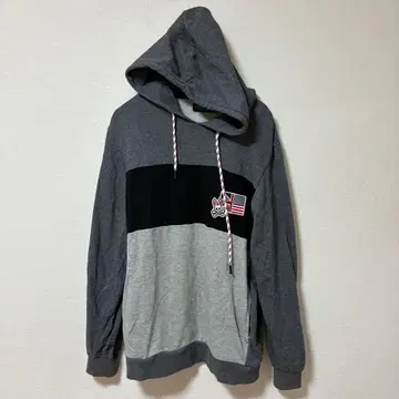 사이코 버니 후드 부착 그레이/블랙 후드티 남성용